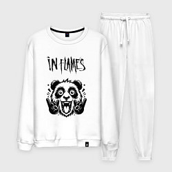 Костюм хлопковый мужской In Flames - rock panda, цвет: белый