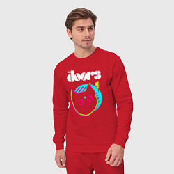 Костюм хлопковый мужской The Doors rock star cat, цвет: красный — фото 2