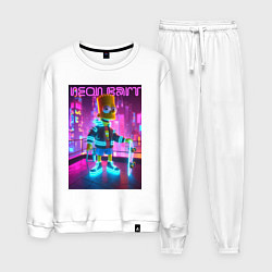 Мужской костюм Neon Bart - with skateboard ai art fantasy