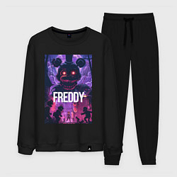 Костюм хлопковый мужской Freddy - мишка Фредди, цвет: черный