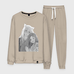 Костюм хлопковый мужской Очень приятно Бог Томоэ, цвет: миндальный