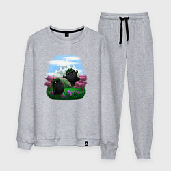 Костюм хлопковый мужской Духи леса, цвет: меланж