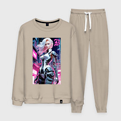 Мужской костюм Pretty Barbie blond - cyberpunk ai art