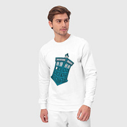 Костюм хлопковый мужской Adventure tardis, цвет: белый — фото 2