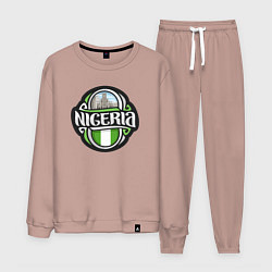 Костюм хлопковый мужской Nigeria, цвет: пыльно-розовый