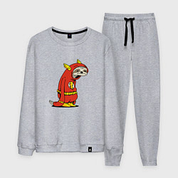 Костюм хлопковый мужской Герой не в форме, цвет: меланж