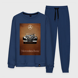 Костюм хлопковый мужской Mercedes-benz автомобиль, цвет: тёмно-синий