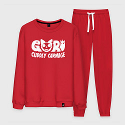 Костюм хлопковый мужской Goro cuddly carnage logotype, цвет: красный