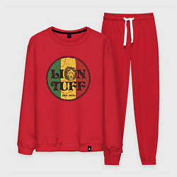 Костюм хлопковый мужской Lion tuff, цвет: красный