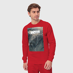 Костюм хлопковый мужской Misha горное ущелье, цвет: красный — фото 2