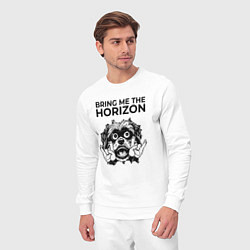 Костюм хлопковый мужской Bring Me the Horizon - rock dog, цвет: белый — фото 2