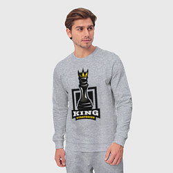 Костюм хлопковый мужской Королевские стратегии, цвет: меланж — фото 2