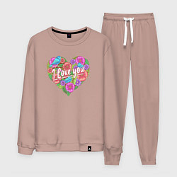 Мужской костюм Love flowers