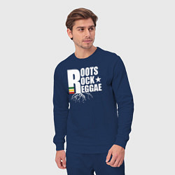 Костюм хлопковый мужской Roots reggae, цвет: тёмно-синий — фото 2