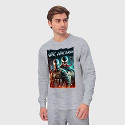 Костюм хлопковый мужской We are Venom - meme, цвет: меланж — фото 2