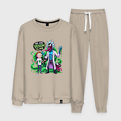Костюм хлопковый мужской We are Venom slime - Rick and Morty, цвет: миндальный