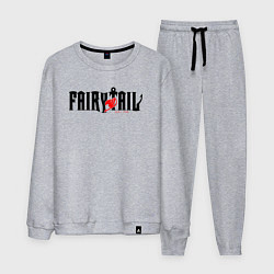 Костюм хлопковый мужской Аниме - хвост феи, цвет: меланж