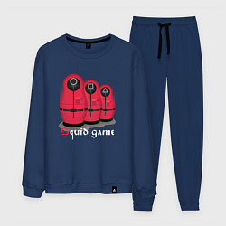 Костюм хлопковый мужской Squid game matryoshka edition, цвет: тёмно-синий