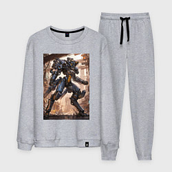 Мужской костюм Пилот с огромным мехом