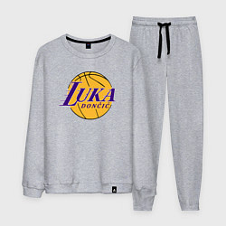 Костюм хлопковый мужской Luka Doncic Lakers, цвет: меланж