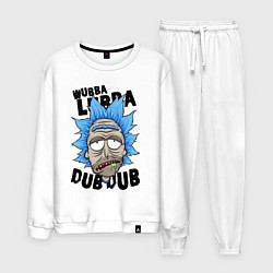 Костюм хлопковый мужской Drunk Rick, цвет: белый
