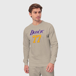 Костюм хлопковый мужской Number 77 Doncic, цвет: миндальный — фото 2