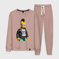 Мужской костюм The harsh Homer Simpson - punks not dead