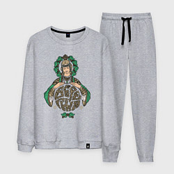Костюм хлопковый мужской Славянская богиня Берегиня, цвет: меланж