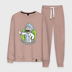 Костюм хлопковый мужской Vault Rick, цвет: пыльно-розовый