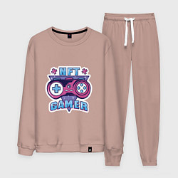 Костюм хлопковый мужской NFT - Gamer, цвет: пыльно-розовый