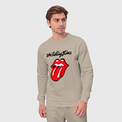 Костюм хлопковый мужской Rolling Stones - logo, цвет: миндальный — фото 2