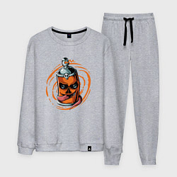 Костюм хлопковый мужской Graffiti smile, цвет: меланж