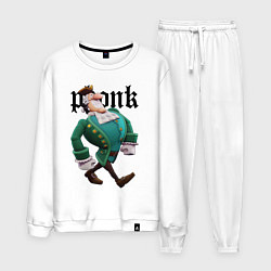 Костюм хлопковый мужской Остров сокровищ - Ливси идет под фонк, цвет: белый