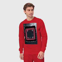 Костюм хлопковый мужской Что внутри, цвет: красный — фото 2