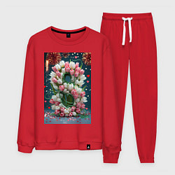 Мужской костюм Тюльпаны к празднику 8 марта