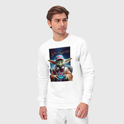 Костюм хлопковый мужской Star eSports - Yoda, цвет: белый — фото 2