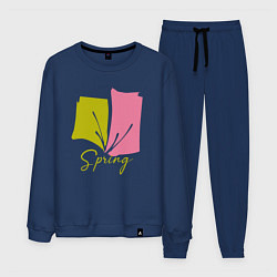 Костюм хлопковый мужской Spring, цвет: тёмно-синий