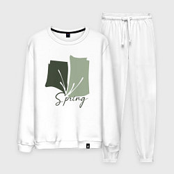 Костюм хлопковый мужской Spring, цвет: белый