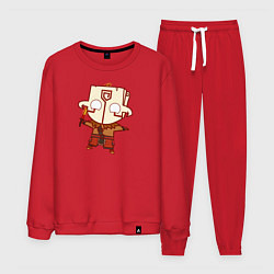 Костюм хлопковый мужской Герой из Dota 2, цвет: красный