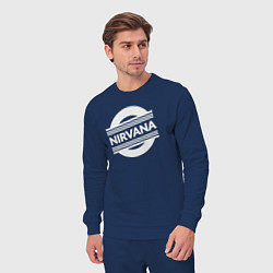 Костюм хлопковый мужской Rock Nirvana, цвет: тёмно-синий — фото 2