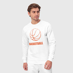 Костюм хлопковый мужской Ball basket, цвет: белый — фото 2