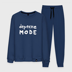 Костюм хлопковый мужской Depeche Mode - sofad logo, цвет: тёмно-синий