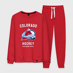 Костюм хлопковый мужской Colorado Avalanche team NHL, цвет: красный