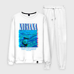 Костюм хлопковый мужской Nirvana pop, цвет: белый