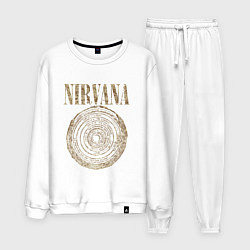 Костюм хлопковый мужской Nirvana Circles of hell, цвет: белый