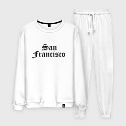 Костюм хлопковый мужской San Francisco California - USA, цвет: белый