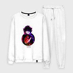 Костюм хлопковый мужской Anime Mob Psycho 100 Shigeo, цвет: белый