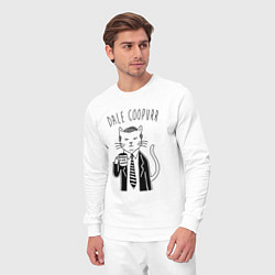 Костюм хлопковый мужской Dale Coopurr, цвет: белый — фото 2