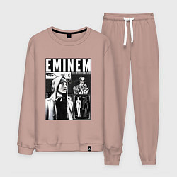 Костюм хлопковый мужской Eminem y2k, цвет: пыльно-розовый