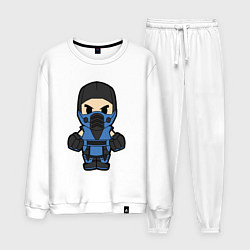 Костюм хлопковый мужской Sub-zero warrior, цвет: белый